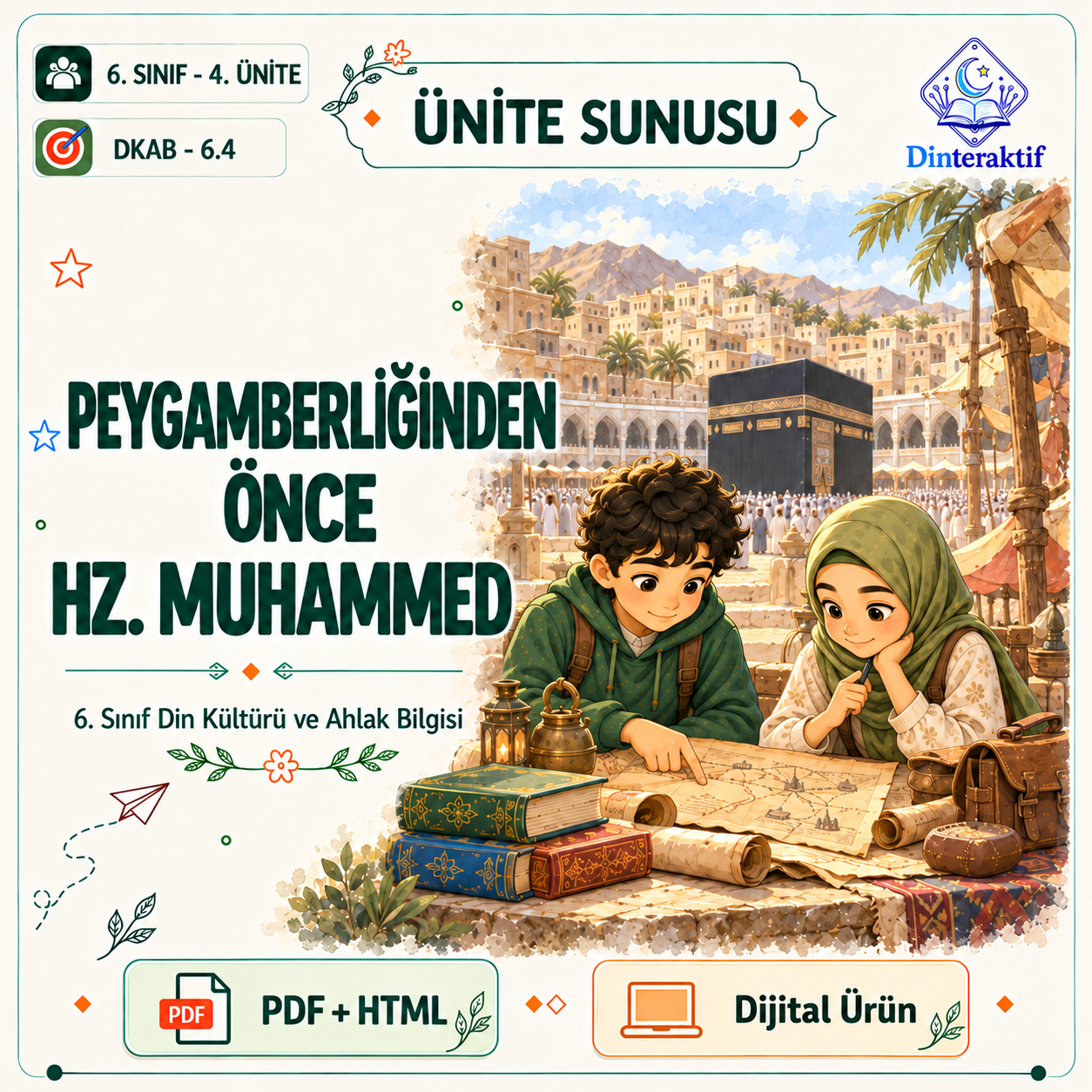 6. Sınıf 4. Ünite – Peygamberliğinden Önce Hz. Muhammed