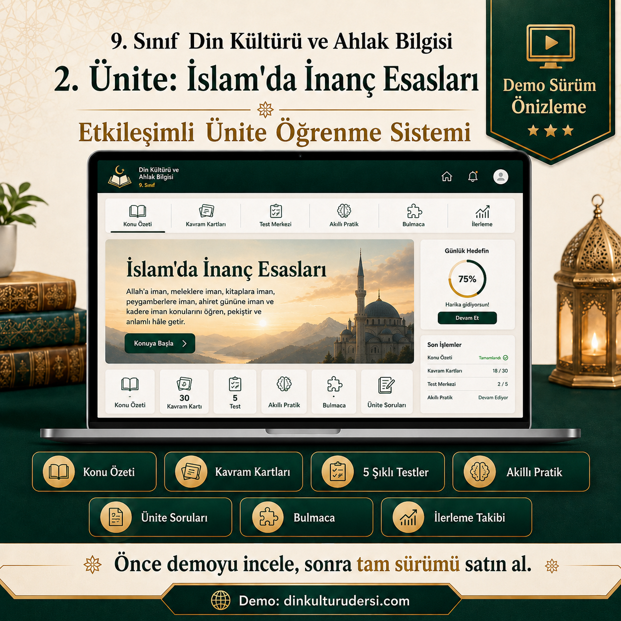 9. SINIF 2. ÜNİTE ETKİLEŞİMLİ ÖĞRENME SİSTEMİ