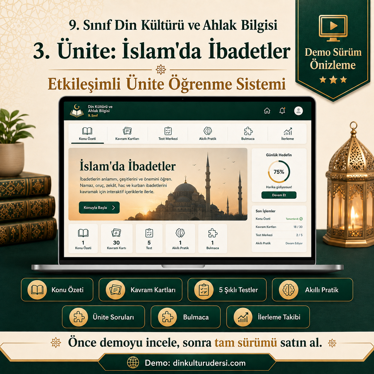 9. SINIF 3. ÜNİTE ETKİLEŞİMLİ ÖĞRENME SİSTEMİ